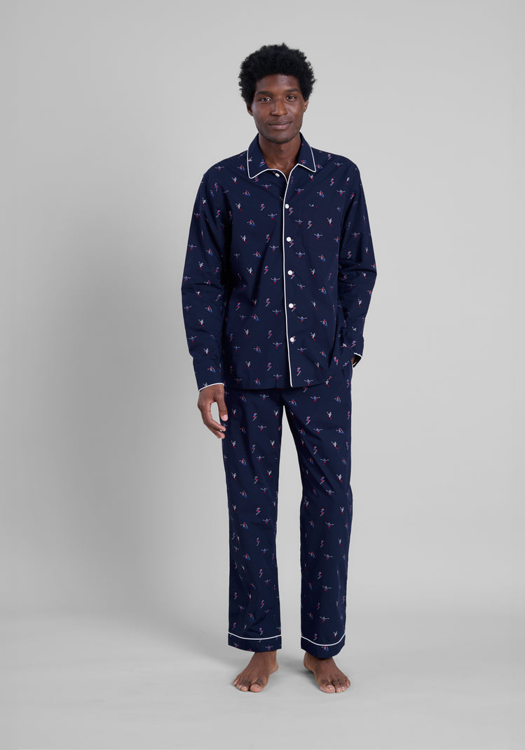 Henry Pajama Set in Skier Jacquard